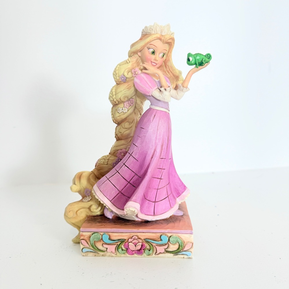 Disney Traditions Jim Shore Rapunzel Pascal Figurine Loyalty and Love Tangled